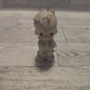 Precious Moments Ornament Figurine May Your Christmas Be Delightful 1985
